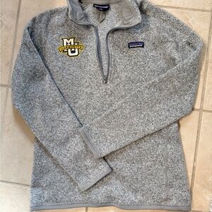 Marquette Patagonia Gray Zip-Up womens Sweater